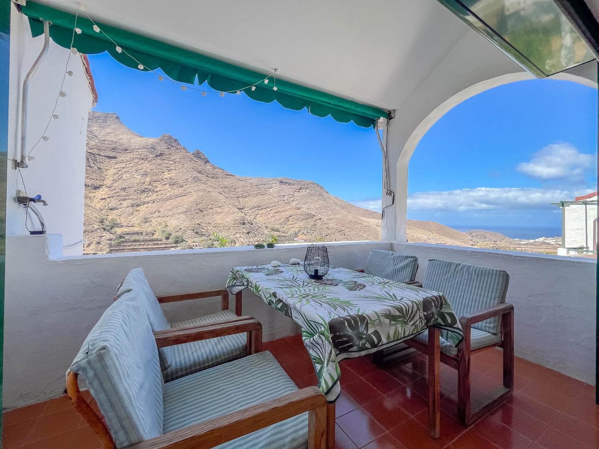 Casa Carmen Agaete Con Terraza Y Vistas Al Mar Lägenhet Exteriör bild