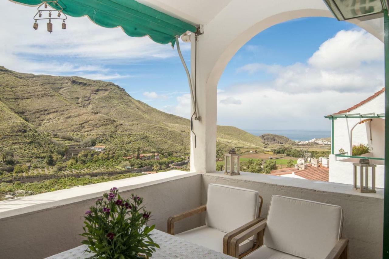 Casa Carmen Agaete Con Terraza Y Vistas Al Mar Lägenhet Exteriör bild
